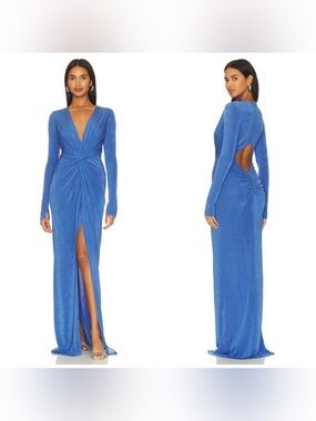 Katie May In A Mood Maxi Dress Cut Out Knot Size Large